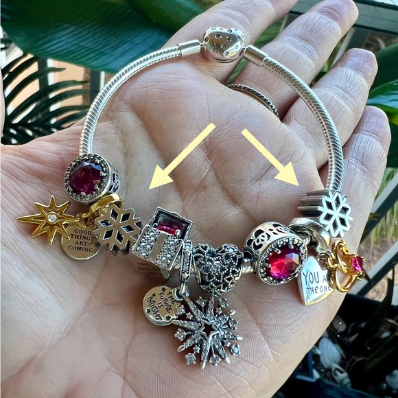 Polished Snowflake Charm - ONE (1) - Picture 12 of 13